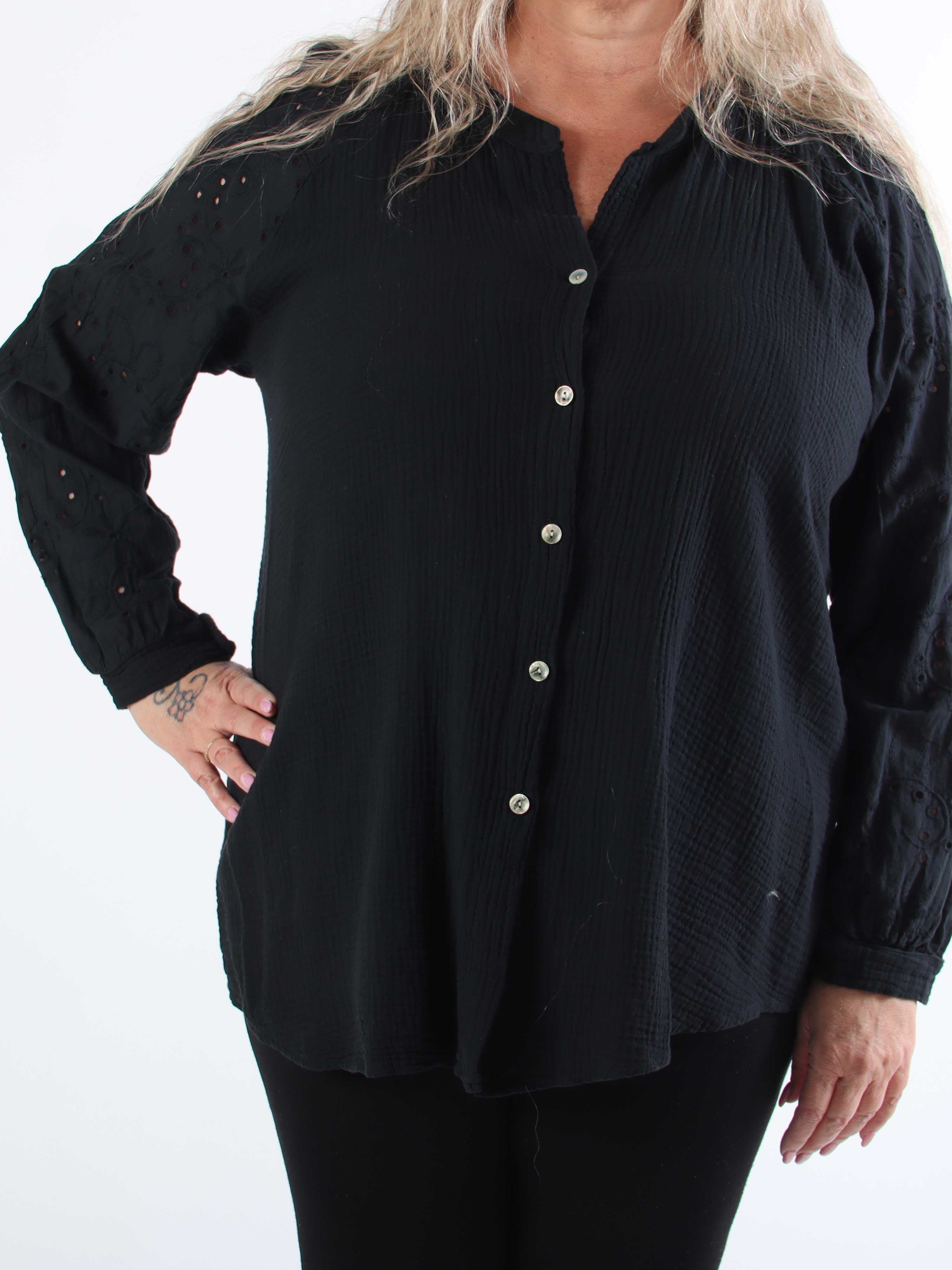 Sandrini - Mjuk bomullsskjorta i plus size